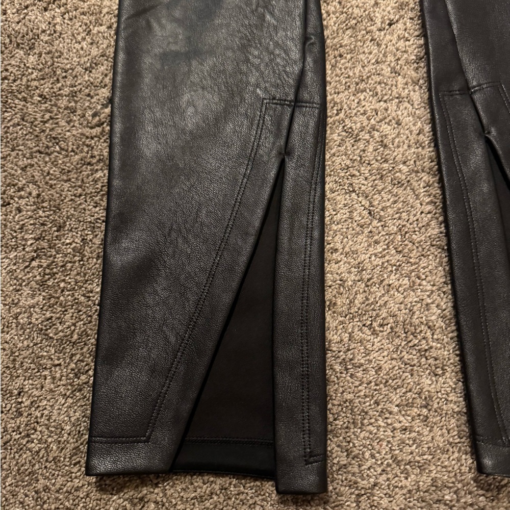 Spanx Perfect Leather Split Hem Pant - image 3